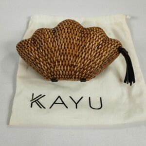 KAYU Jane clutch with hide strap